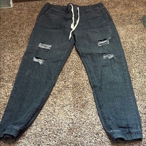 Mittoshop Dark Gray Casual Pants